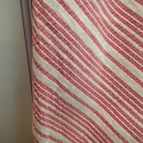 Vintage Lilly Pulitzer White Label Cotton Pink White Chevron Stripe Dress Size 2 - Picture 7 of 10